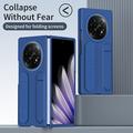Oppo Find N5 Hybrid cover med armbånd og kickstand - Blå