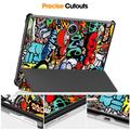 Oppo Pad 2 Tri-Fold Series Smart Folio Cover - Graffiti