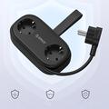 Orico AP3 5-i-1 20W stikdåse - 2x vekselstrøm, 2x USB-A, USB-C PD - Sort