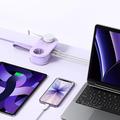 Orico AP3 5-i-1 20W stikdåse - 2x vekselstrøm, 2x USB-A, USB-C PD - Lilla