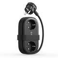 Orico AP3 6-i-1 stikdåse 65W - 2x vekselstrøm, 2x USB-A, 2x USB-C PD - sort