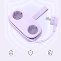 Orico AP3 6-i-1 stikdåse 65W - 2x vekselstrøm, 2x USB-A, 2x USB-C PD - Lilla