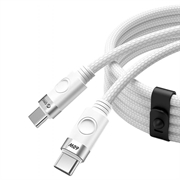 Orico CDX USB-C til USB-C-kabel - 60W, 3A, 1m - hvid