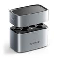 Orico EV8 8-slots AA-lithiumbatterioplader - sølv
