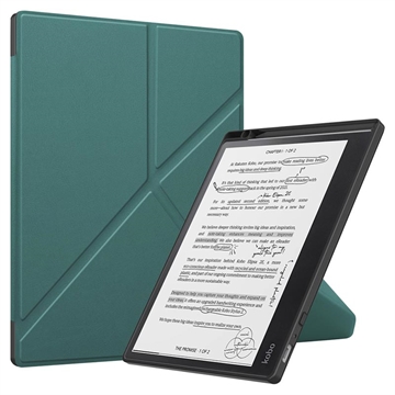 Kobo Elipsa 2E Origami Stand Folio Cover - Grøn