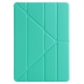 iPad 10.2 2019/2020/2021 Origami Stand Folio Cover - Cyan