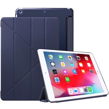 iPad 10.2 2019/2020/2021 Origami Stand Folio Cover - Mørkeblå