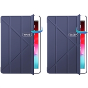 iPad 10.2 2019/2020/2021 Origami Stand Folio Cover - Mørkeblå