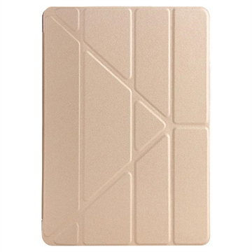 iPad 10.2 2019/2020/2021 Origami Stand Folio Cover - Guld