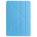 iPad 10.2 2019/2020/2021 Origami Stand Folio Cover - Sky Blå
