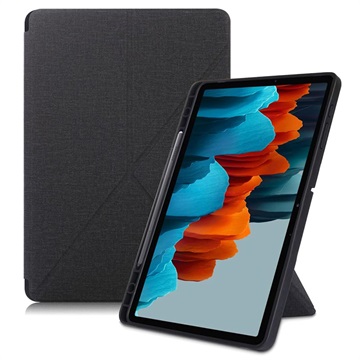 Origami Stand Samsung Galaxy Tab S7+/S8+ Folio Cover - Sort
