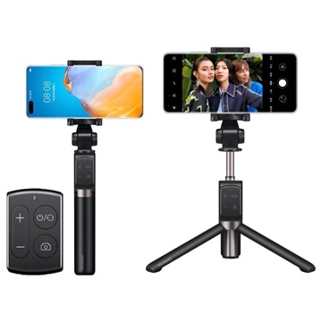 Huawei CF15R Pro Bluetooth Selfie Stang & Tripod 55033365 - Sort