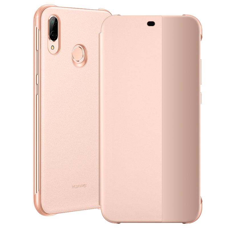 Huawei p20 lite flip case pink