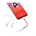 OnePlus USB-C / 3.5mm Kabel Adapter - Bulk - Rød / Hvid