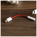 OnePlus USB-C / 3.5mm Kabel Adapter - Rød / Hvid