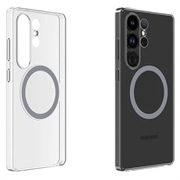 Samsung Galaxy S25 Ultra Clear Magnet Cover GP-FPS938SAATW (Open Box - Fantastisk stand) - Klar