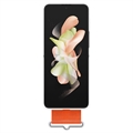 Samsung Galaxy Z Flip4 Silikone Cover med Rem EF-GF721TWEGWW - Hvid