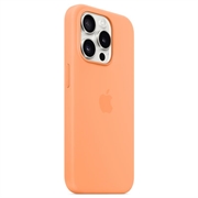 iPhone 15 Pro Max Apple Silikone Cover med MagSafe MT1W3ZM/A - Appelsinsorbet