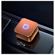 Ottocast CP88-T Mini Cube trådløs CarPlay- og Android Auto-adapter - orange
