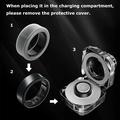 Oura Ring 5, Samsung Galaxy Ring Anti-ridse silikone cover - størrelse: 12/13 - mørkegrå