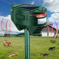 Udendørs ABS Solar Ultrasonic Animal Repeller Infrarød Sensor Have Gård Gård Dyreafvisende Enhed
