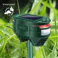Udendørs ABS Solar Ultrasonic Animal Repeller Infrarød Sensor Have Gård Gård Dyreafvisende Enhed