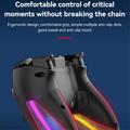 P07 Dazzle Lighting trådløs Bluetooth-controller til PS4/Android/iOS/Switch/PC - Sort