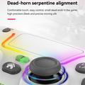 P07 Dazzle Lighting trådløs Bluetooth-controller til PS4/Android/iOS/Switch/PC - Hvid