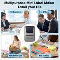 P1 Mini termisk etiketprinter med Bluetooth – sort