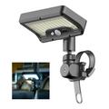 P114 Solcelledrevet bevægelsessensorlampe med 92 LED'er og rembeslag - 500lm - hvidt lys