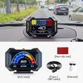 P25 multifunktionel HUD til biler med OBD2 og GPS samt LCD-skærm og hastighedsmåler