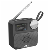 P2D bærbar DAB+-radio med Bluetooth 5.0 - 1.47" - sort