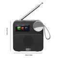 P2D bærbar DAB+-radio med Bluetooth 5.0 - 1.47" - sort