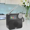 P2D bærbar DAB+-radio med Bluetooth 5.0 - 1.47" - sort