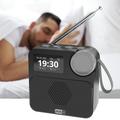 P2D bærbar DAB+-radio med Bluetooth 5.0 - 1.47" - sort