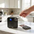 P2D bærbar DAB+-radio med Bluetooth 5.0 - 1.47" - sort