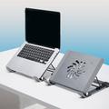 P3 Notebook Computer Cooling Pad Laptop Cooler Cooling Fan Desktop Laptop Riser Stand Holder - Silver