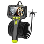 P90 5" IPS-videoendoskop / inspektionskamera med 2m kabel - 6mm - sort
