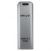 PNY Elite Steel USB-A 3.1-flashdrev FFD64GESTEEL31G-EF - 64GB