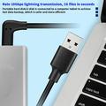PQ102 Højhastigheds-USB-C-kabel til PC-VR til Meta Quest 2/3/3S - 1.5m/10Gbps - Sort