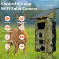 PR903W 5K WiFi-solcellekamera til vildtfotografering med PIR-bevægelsessensor - camouflage