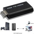 PS2 til HDMI adapter med 3.5mm audio input - Tilslut Playstation 2 til TV via HDMI - 480i/480p/576i