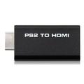 PS2 til HDMI adapter med 3.5mm audio input - Tilslut Playstation 2 til TV via HDMI - 480i/480p/576i