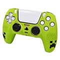 PS5 DualSense-controller-silikoneetui med 2 joystick-hætter - grøn