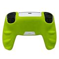 PS5 DualSense-controller-silikoneetui med 2 joystick-hætter - grøn