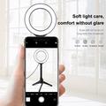 PULUZ 4.7" 12cm ringlys + bordstativ Selfie Stick Mount USB White Light LED Ring Vlogging Photography Video Lights Kits