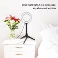 PULUZ 4.7" 12cm ringlys + bordstativ Selfie Stick Mount USB White Light LED Ring Vlogging Photography Video Lights Kits