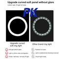 PULUZ PKT3066B 10.2" LED Selfie-ringlys til mobiltelefon Klemstativ Stativ til YouTube Blogger Videooptagelse