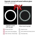 PULUZ PKT3071B 10.2" 26cm USB-dæmpbart LED-ringlys Vlogging Selfie-fotografering Video Fill Light med stativmontering