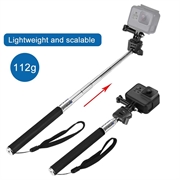PULUZ PU55 Teleskopisk selfiestang til GoPro- og DJI-actionkameraer - 20-97cm